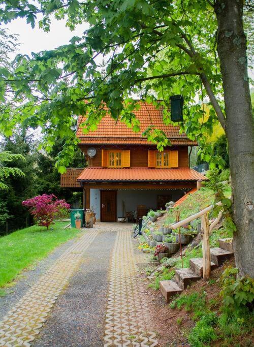 Ferienhaus Sonnenblick Entspannung Mit Sauna Kamin Und Balkon ゾンネベルク エクステリア 写真